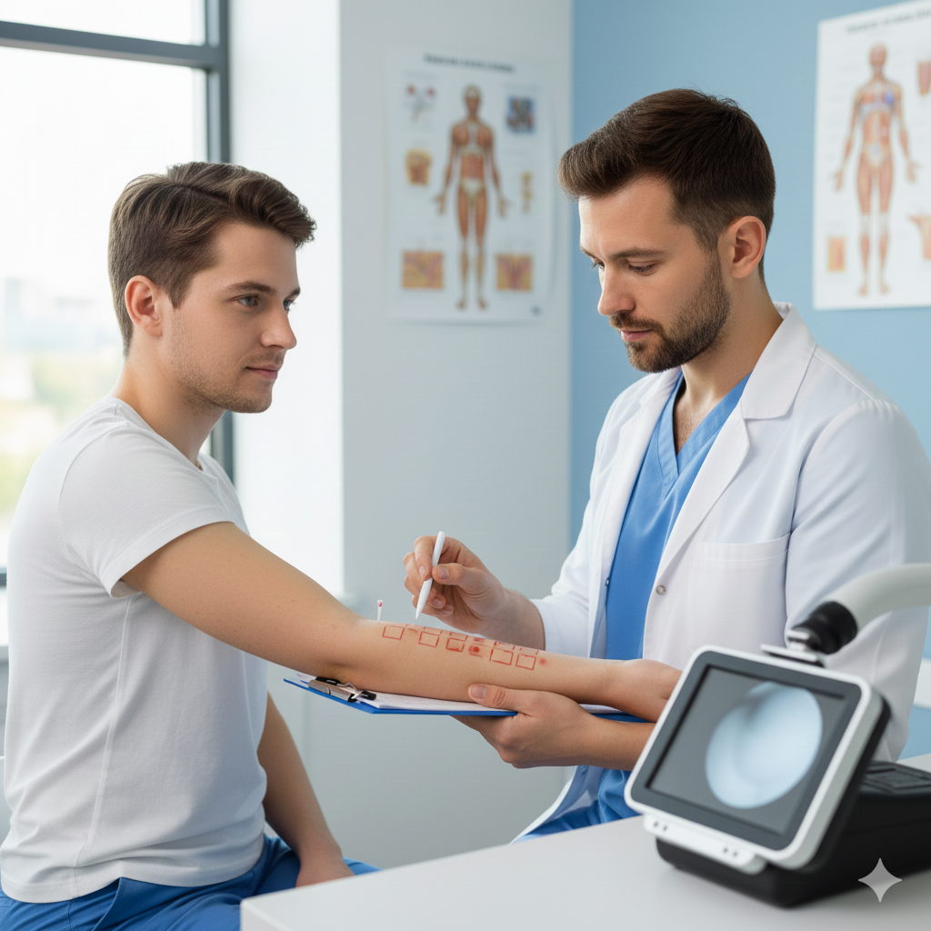 تست پوست و آلرژی